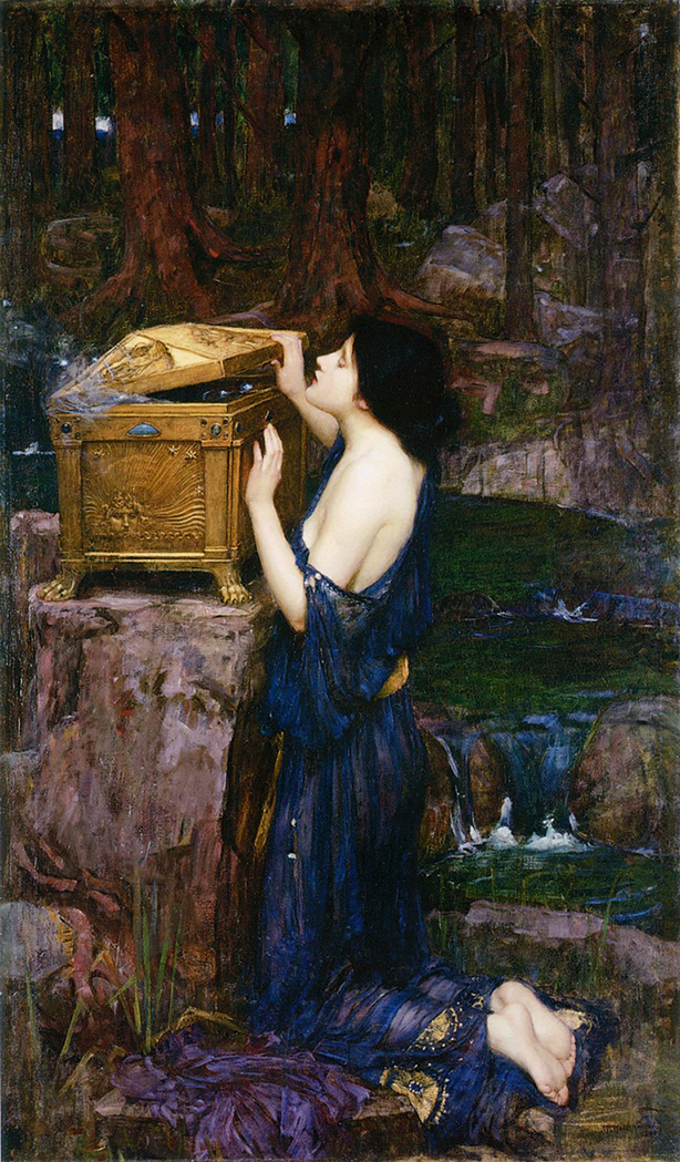 Pintura - Pandora - John William Waterhouse - 1896